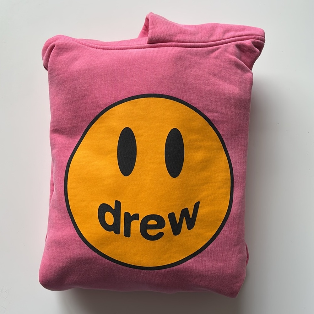 Drew House Pink and Yellow Smiley Sweatshirt